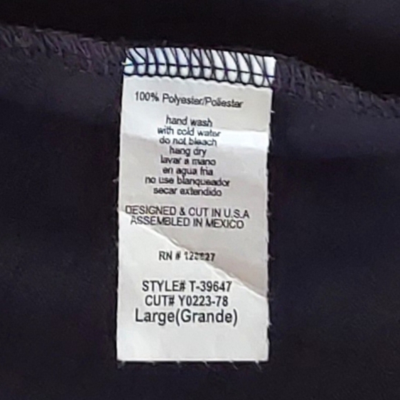 Linen Tank Top Womens Large Black New Round Neck Sleeveless, Tres Bien - Picture 7 of 11